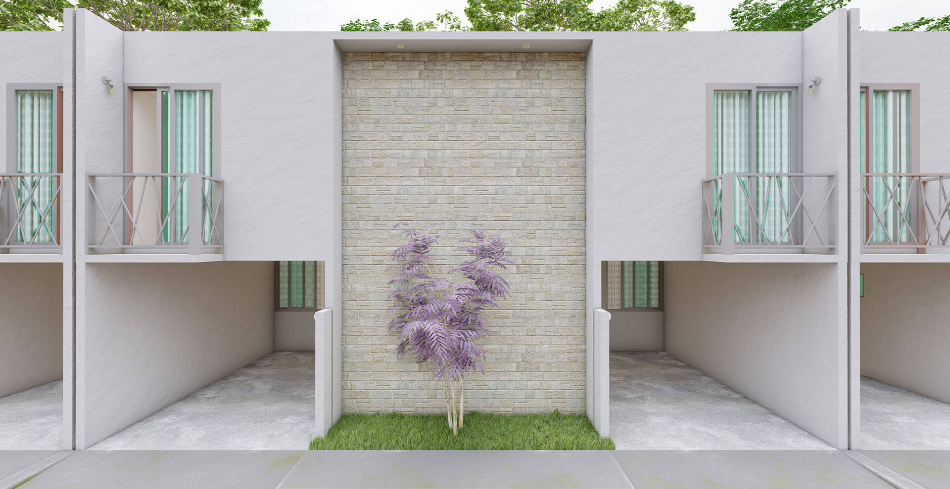 Onix Residencial Patio Exterior